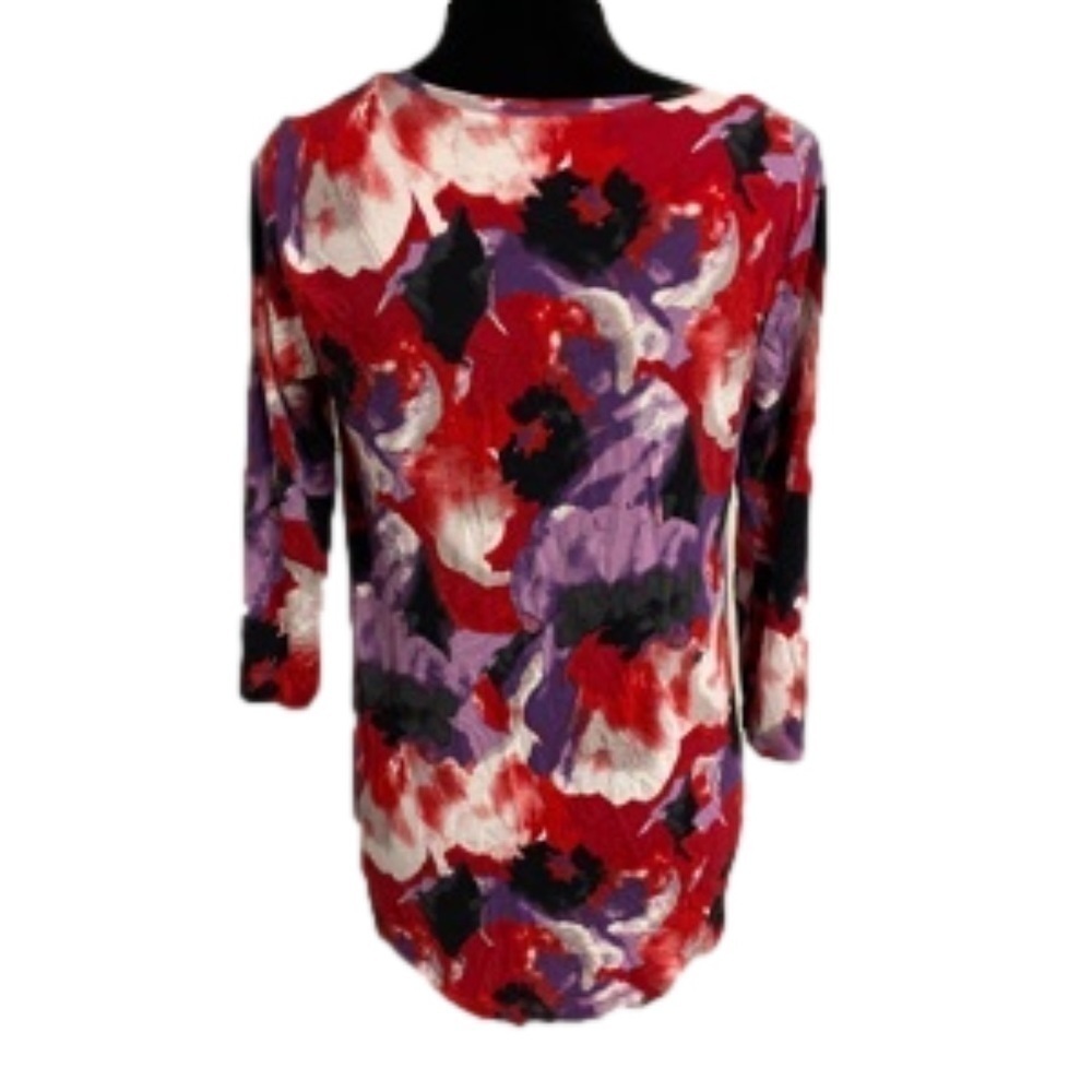 Jm COLLECTION Women’s 3/4 length sleeve top size XS - Picture 4 of 6